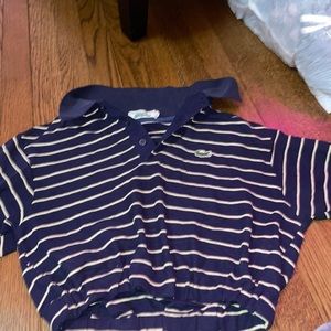 Thrifted striped Lacoste top